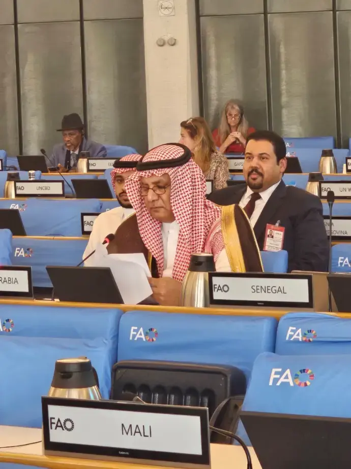 معالي المحافظ في اجتماع الدورة (51) للجنة الأمن الغذائي العالمي بمقر منظمة الأغذية والزراعة بمدينة روما